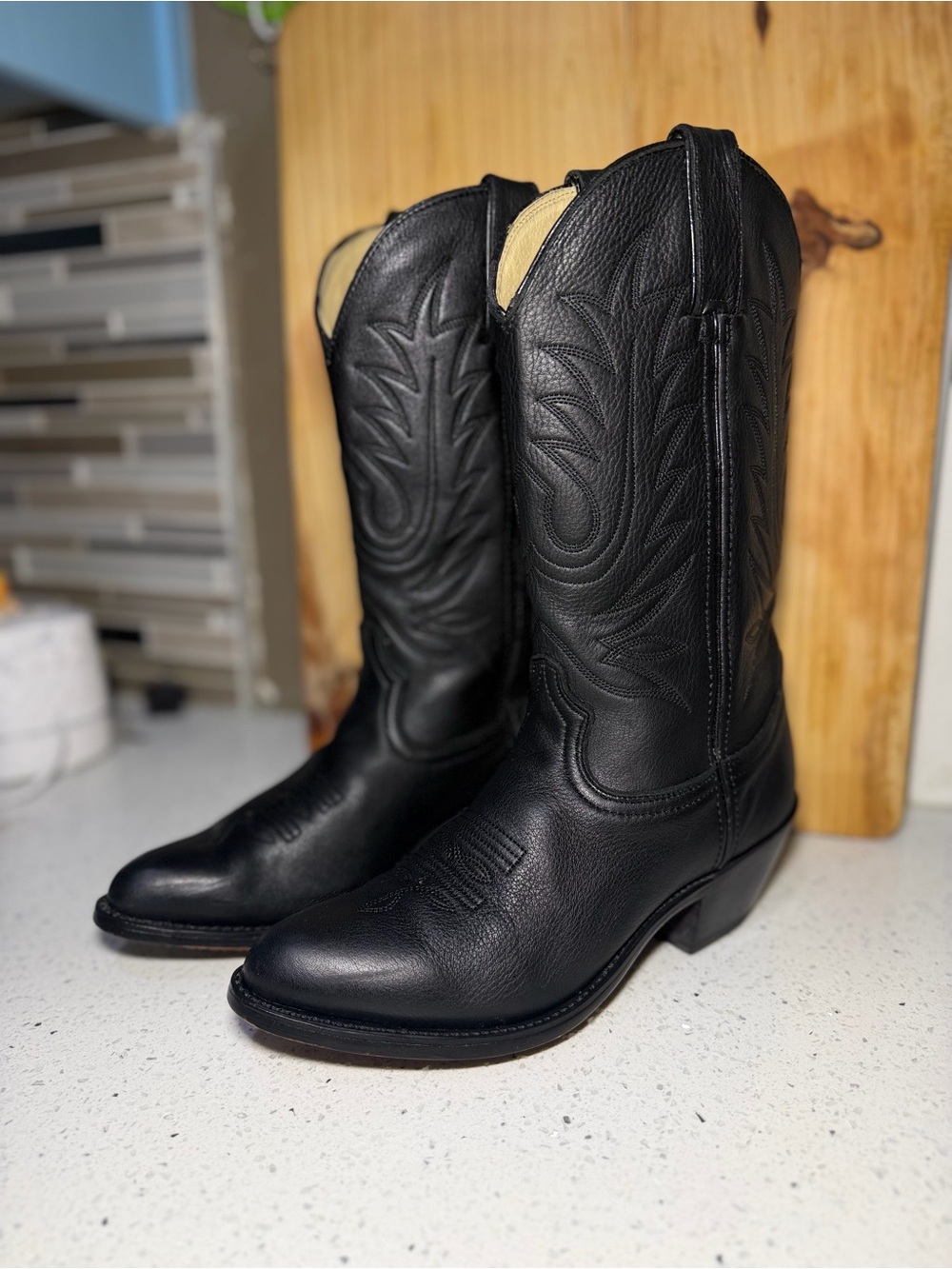 Durango Black Women's Embroidered Western Boots